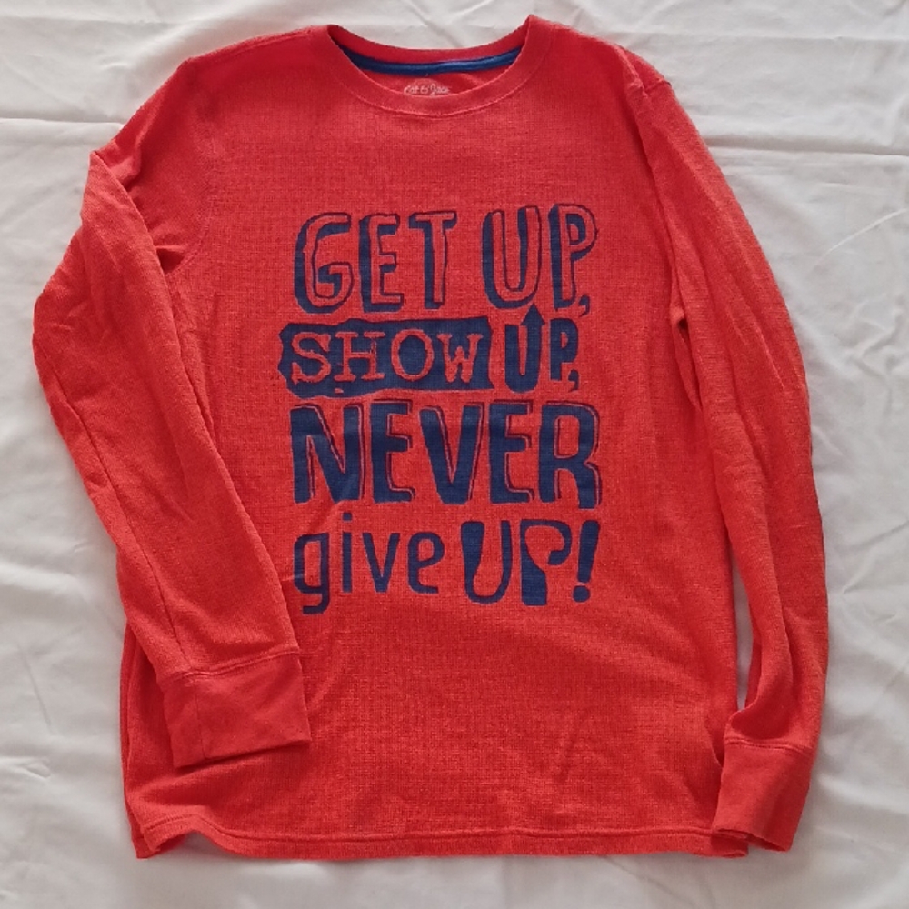 Cat & Jack Orange Long Sleeve Tee